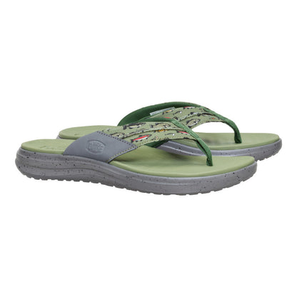 Men Finn Flip - Olive/Granite Grey | HEYDUDE