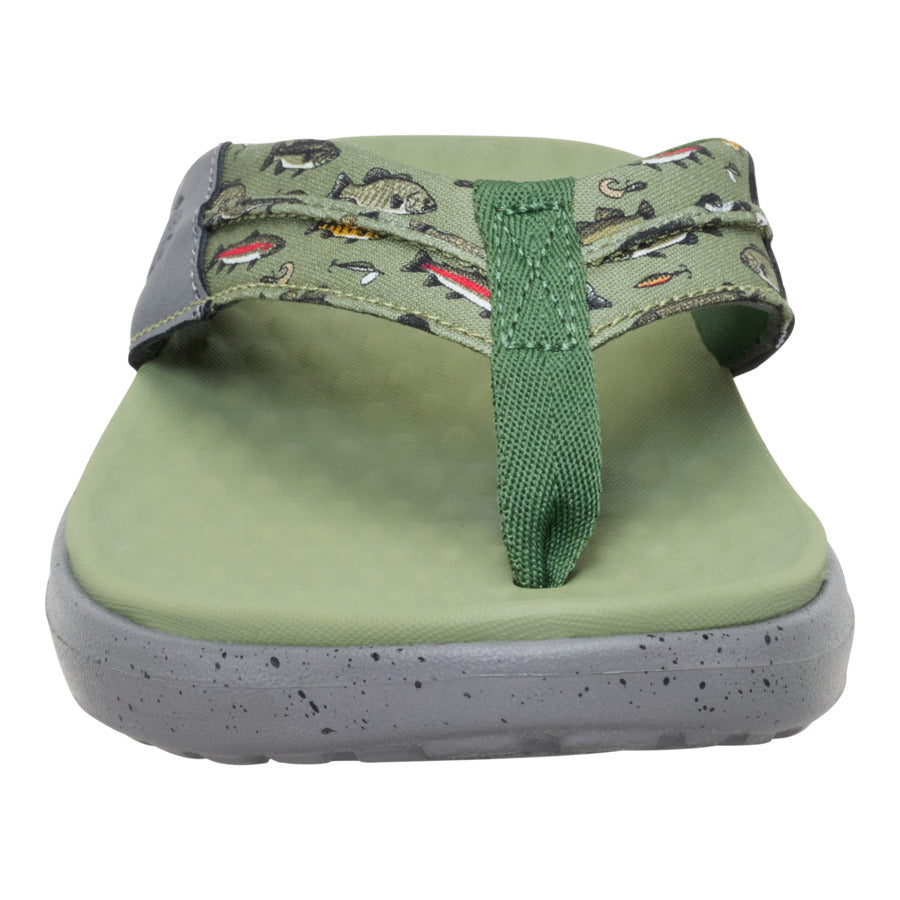 Men Finn Flip - Olive/Granite Grey | HEYDUDE