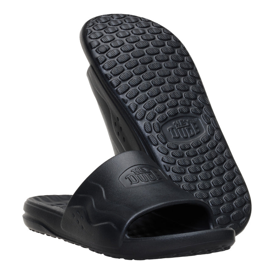 Men Wave Slide - Black | HEYDUDE
