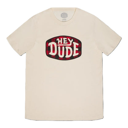 Men HEYDUDE Plaid Buckle Tee - Natural | HEYDUDE