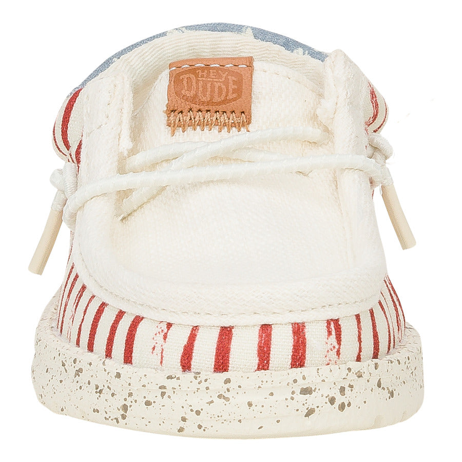 Kids Wally Funk Toddler Americana Stars - American Flag | HEYDUDE