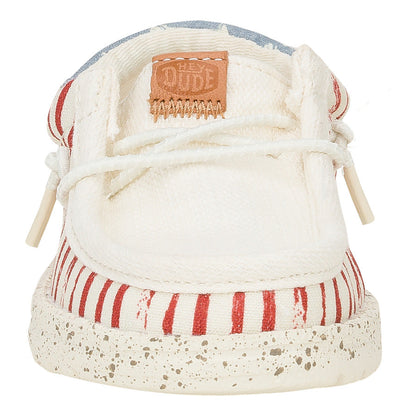 Kids Wally Funk Toddler Americana Stars - American Flag | HEYDUDE