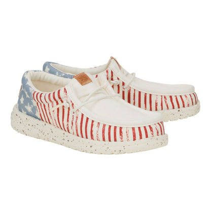 Kids Wally Funk Youth Americana Stars - American Flag | HEYDUDE