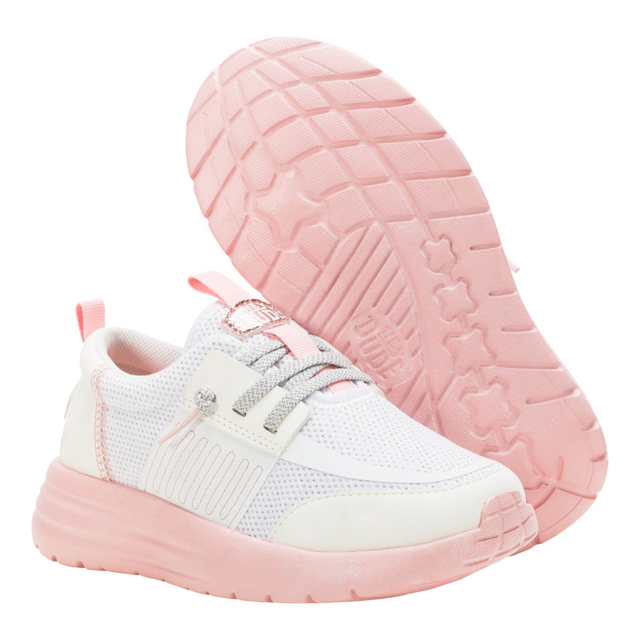 Kids Sirocco Play Youth Pastel Ombre - White/Pink | HEYDUDE