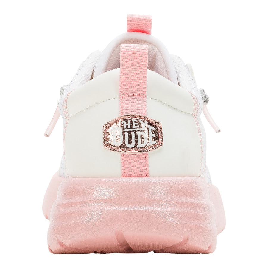 Kids Sirocco Play Youth Pastel Ombre - White/Pink | HEYDUDE