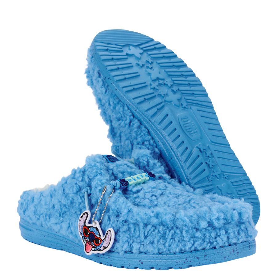 Men Disney Stitch Wally Slipper - Royal Blue | HEYDUDE