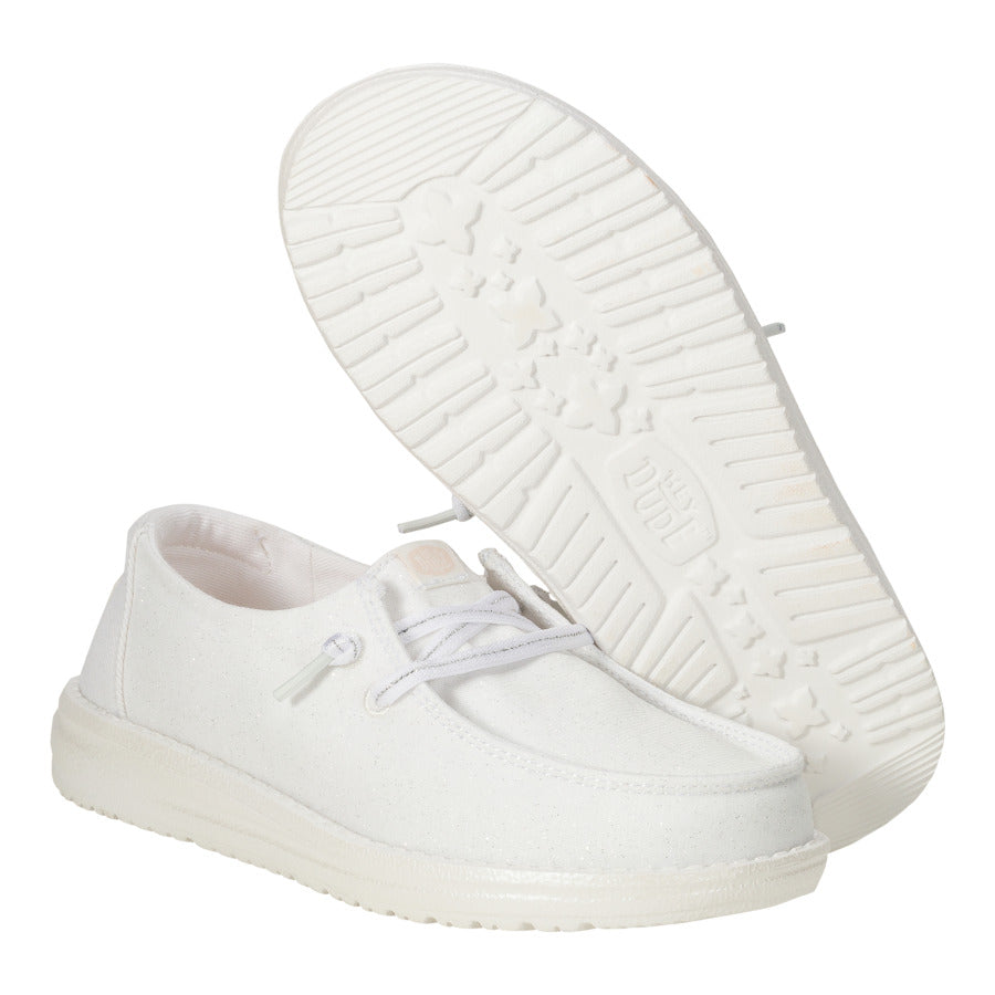 Kids Wendy Youth Stardust - White | HEYDUDE