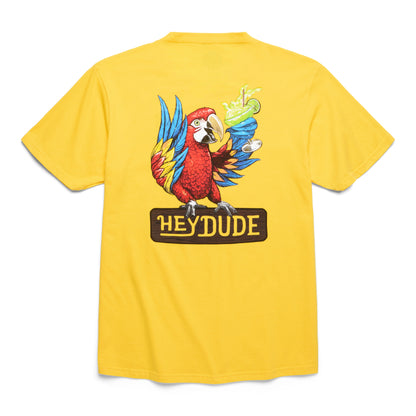 Men Margaritaville Parrot Marg Tee - Yellow | HEYDUDE