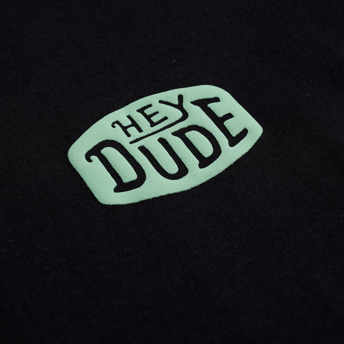 Men Duuuuuude Tee - Black/Mint | HEYDUDE