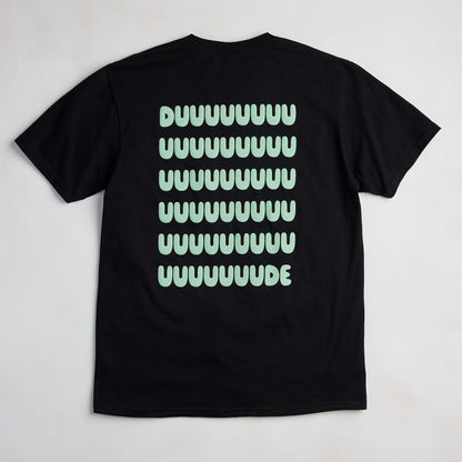 Men Duuuuuude Tee - Black/Mint | HEYDUDE