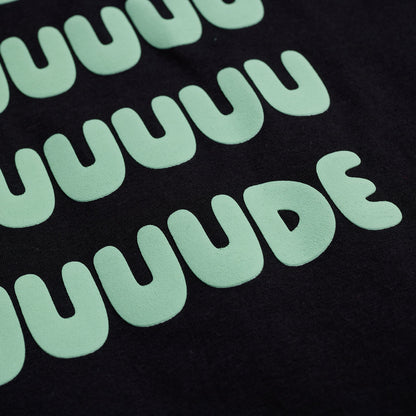 Men Duuuuuude Tee - Black/Mint | HEYDUDE