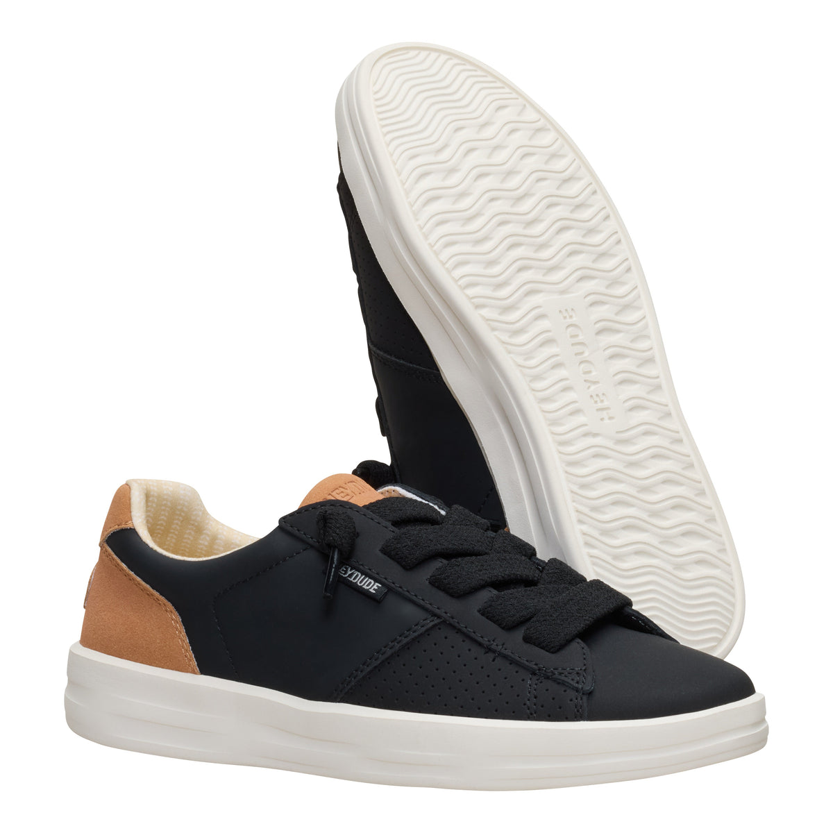 Women Karina Duo Classic - Black/Tan | HEYDUDE